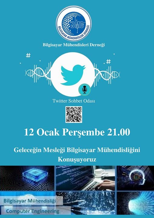 Bilgisayar Mühendisleri Derneği Twitter sohbet odamıza herkesi bekliyoruz